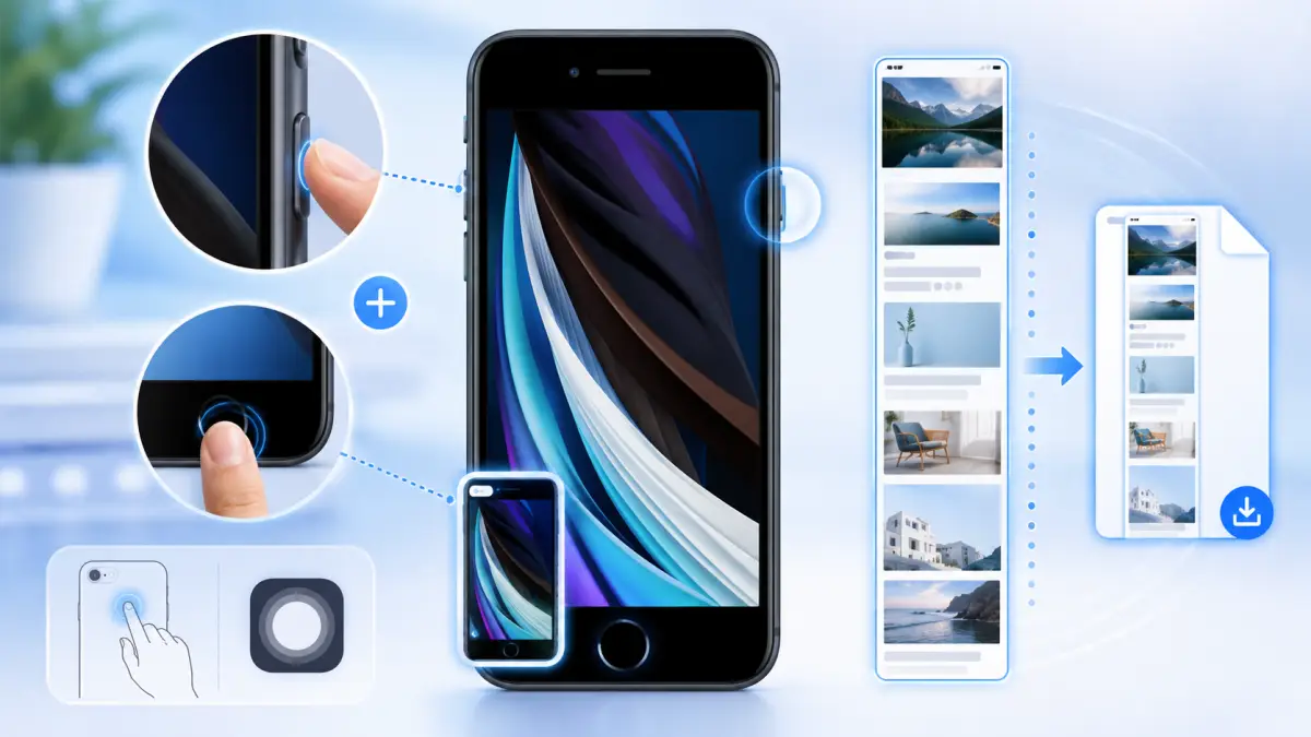iPhone SEスクショの仕方ボタン操作からフルページ保存まで完全網羅