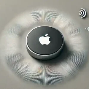 AirTagが警告音を発しているイメージ画像。