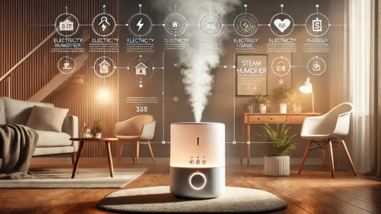 スチーム加湿器で快適な室内環境 スチーム加湿器と快適な室内空間のイメージ