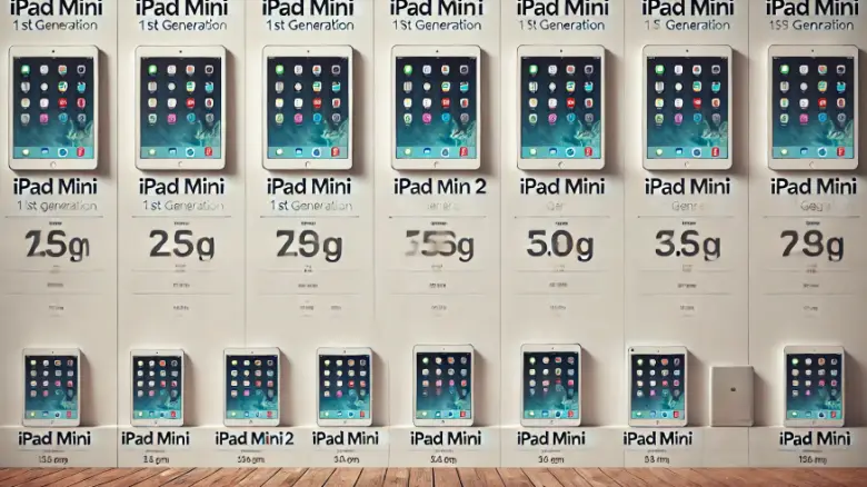 iPad miniの重さを徹底比較|歴代モデル一覧と最軽量は293g - TREND ポータル