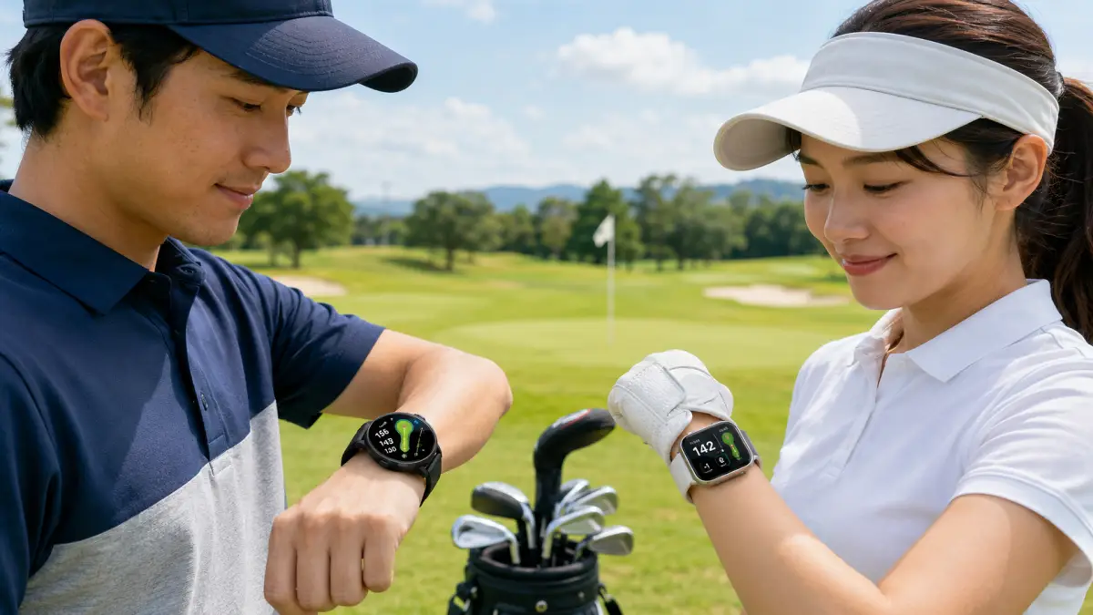 Google Pixel WatchとApple Watchのゴルフアプリ比較 Google Pixel Watch ゴルフアプリとApple Watchゴルフアプリを比較する日本人ゴルファー