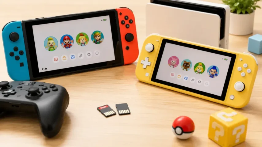 ニンテンドースイッチ2台のアカウントとソフト共有 ニンテンドースイッチ2台でアカウントとソフトを共有する設定イメージ