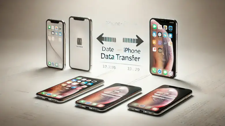 iPhoneからiPhoneへの機種変更を説明するイメージ画像