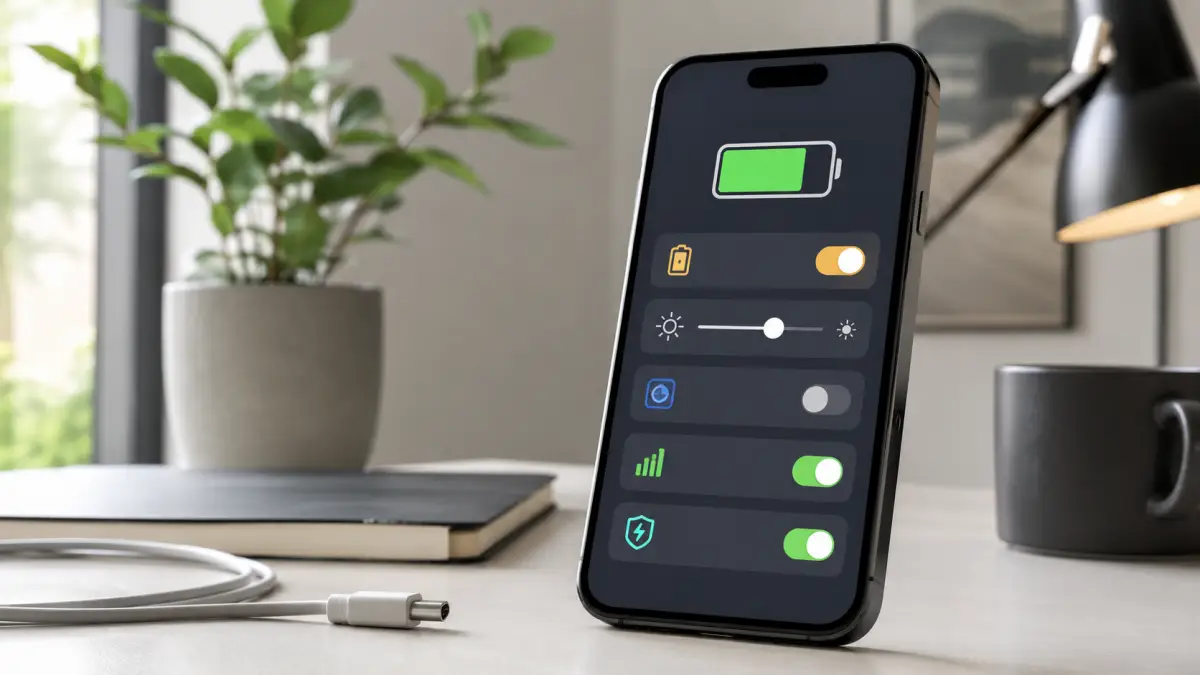iPhone16eのバッテリーを長持ちさせる設定 iPhone16eのバッテリーを長持ちさせる設定を確認するイメージ