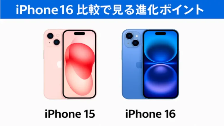 iPhone16 比較で見る進化ポイントのイメージ画像