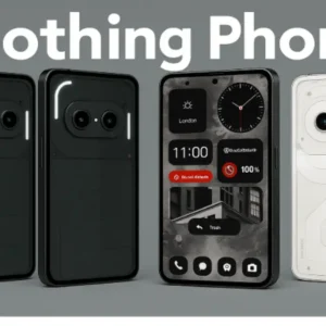 Nothing Phone 3a のカラーバリエーションと前面・背面デザインを比較した画像