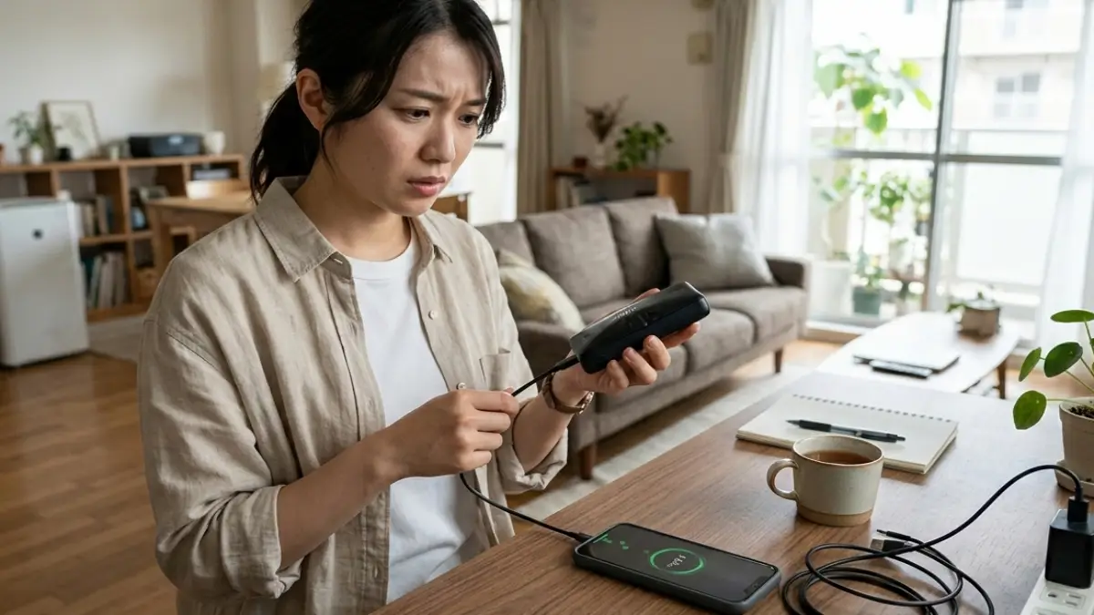 モバイルバッテリー膨らんできたら危険、まだ使えるか即判断