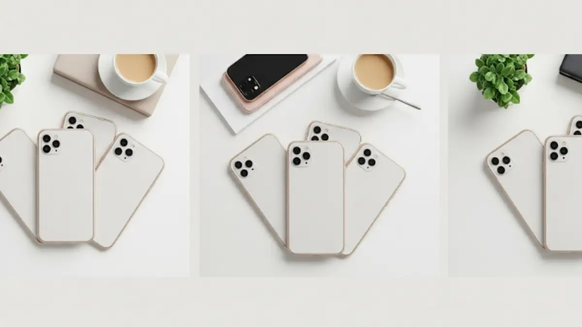 iPhone17モデル別カラーと使用シーンを表現した横長イメージ