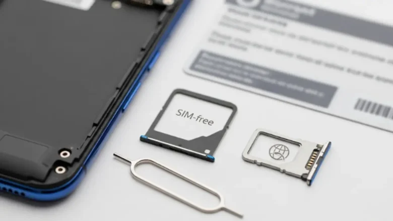 xperia 1 vii 中国のSIMフリーとキャリアの比較を示すフラットレイ