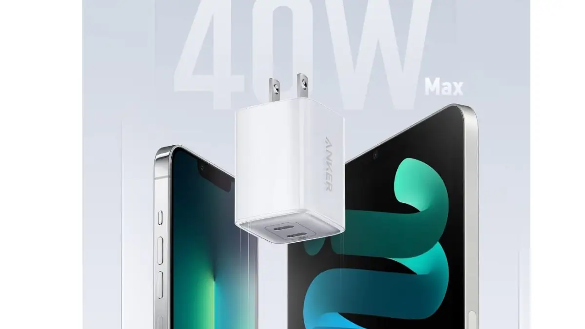 iPhone17に対応するAnker 40W USB-C急速充電器の利用イメージ