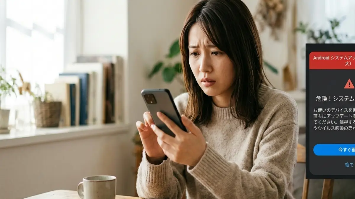 Androidアップデート偽物か判断する方法と押した後の安全対処ガイド