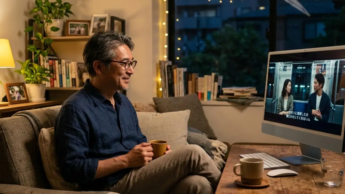 iMacでサブスク視聴するコツ iMacで動画配信サービスを視聴する日本人の利用イメージ