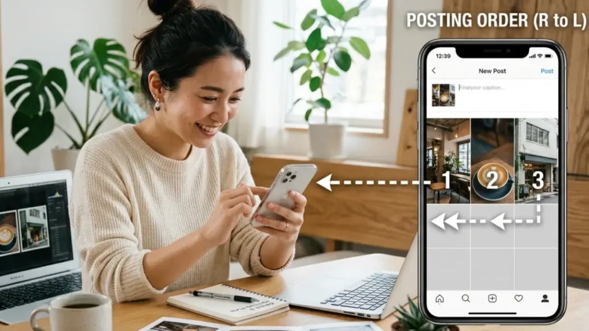 Instagram3分割投稿順 Instagram 3分割の投稿順右から投稿する方法
