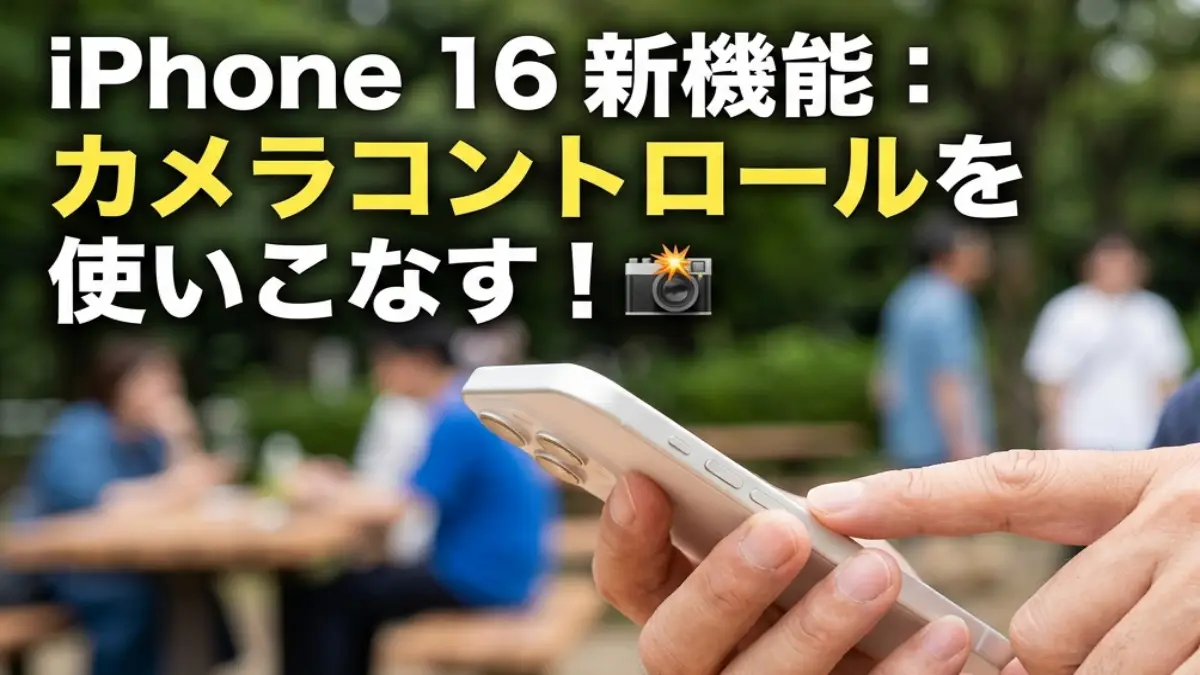 iPhone16右下のボタン設定は必要？使い方と失敗しない選び方