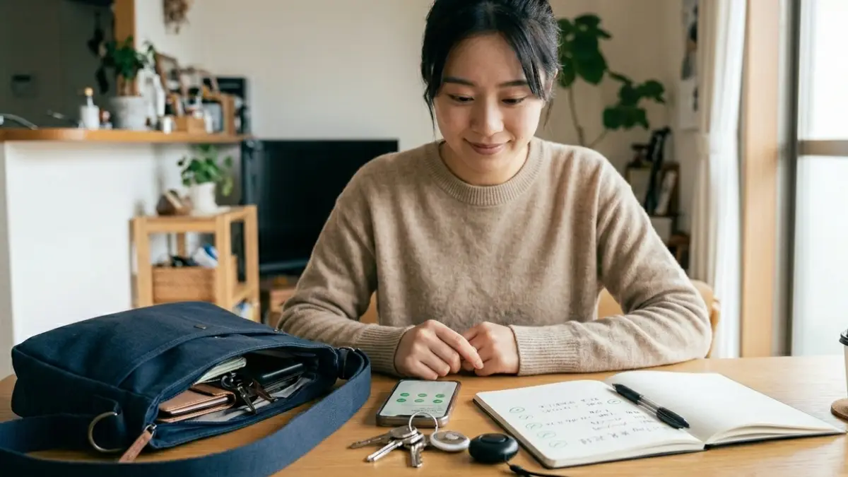 AirTag誤作動の見分け方と対策を整理する日本人女性のまとめイメージ