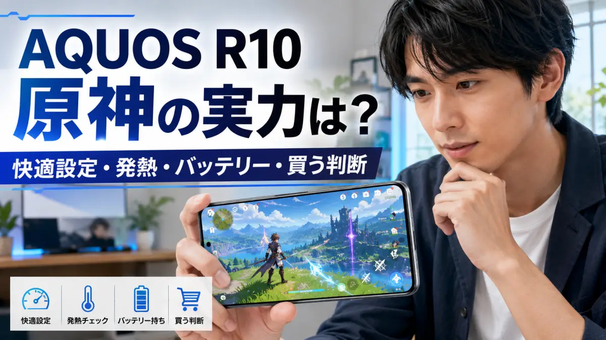 AQUOS R10原神の実力は？快適設定と買う判断目安