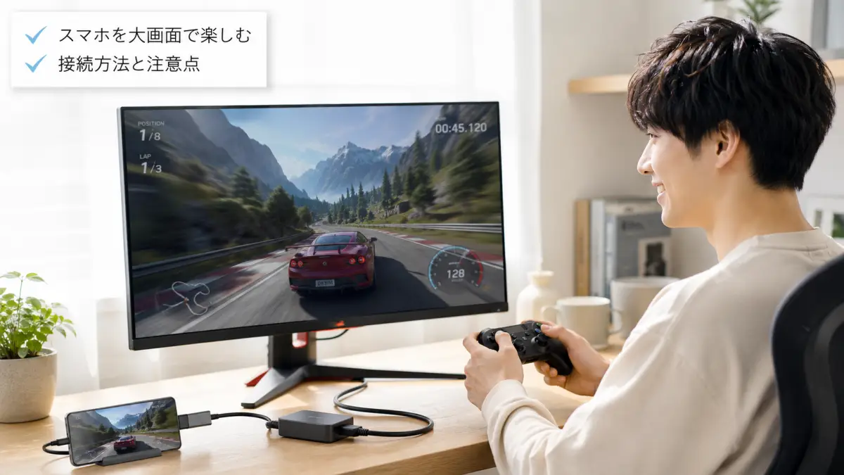 ゲーミングモニタースマホ接続は簡単？映らない原因と解決策