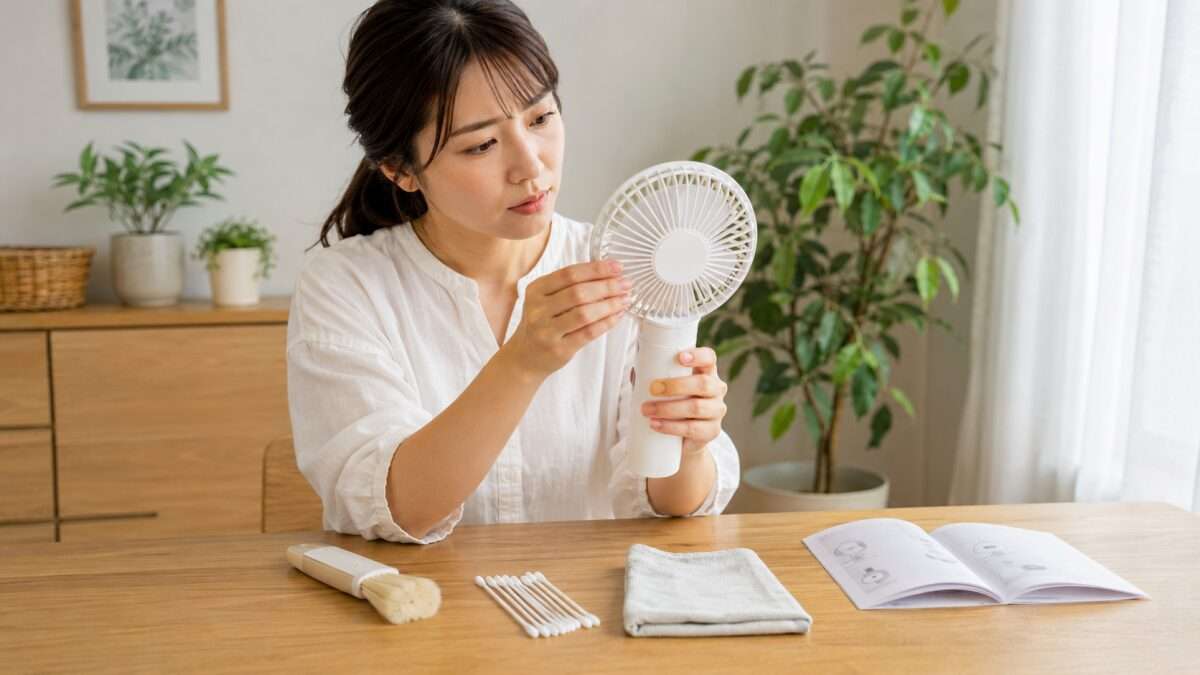 ハンディ ファンほこり対策は分解せず安全に掃除する方法