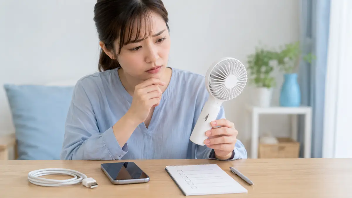 ハンディファン落とした後の充電可否と危険判断がすぐ分かる