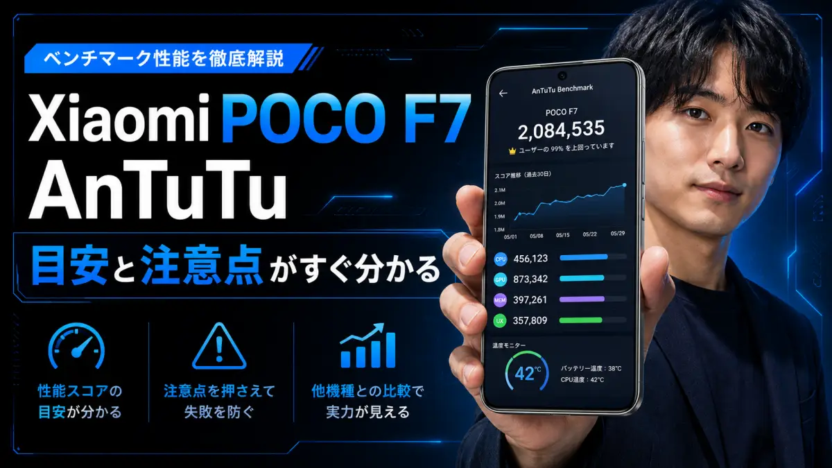 XiaomiPOCO F7AnTuTu目安と注意点がすぐ分かる