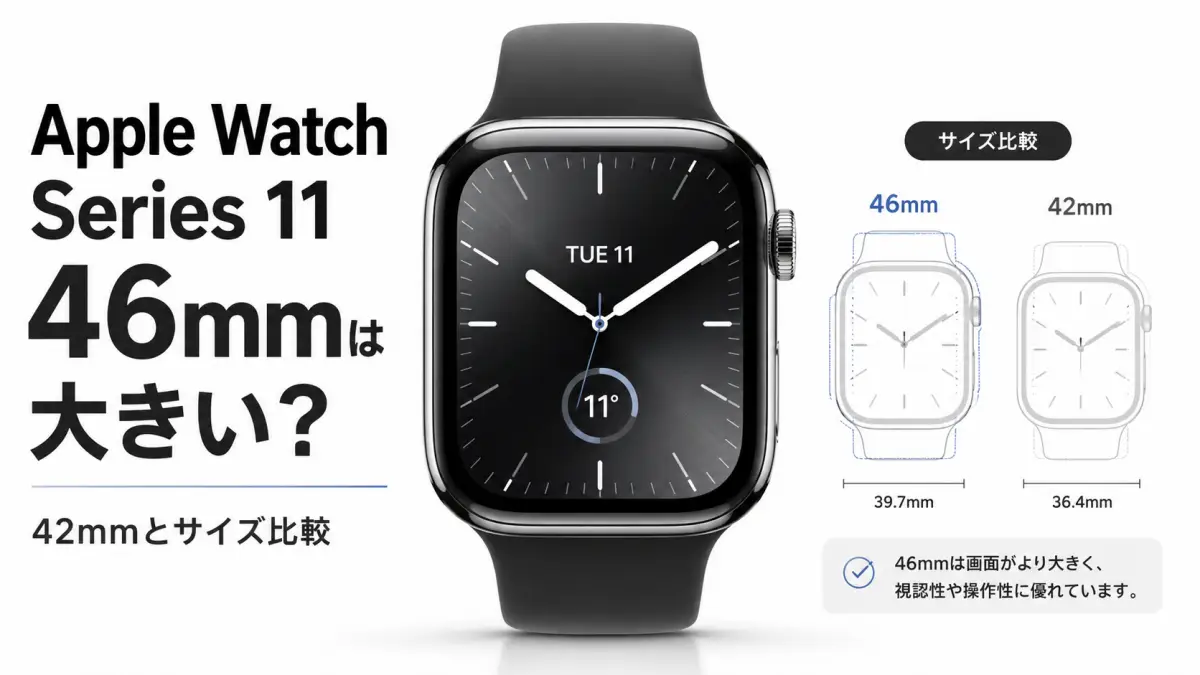 Apple Watch Series 11 46mmは大きい？サイズ比較