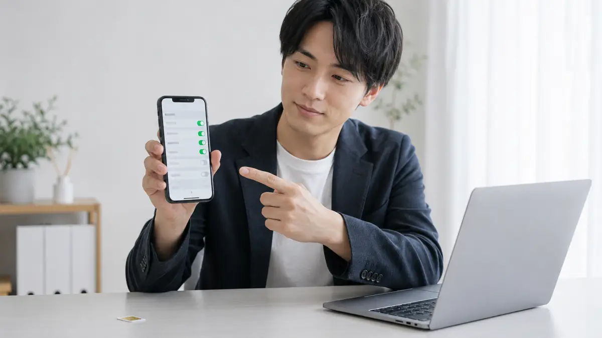 iPhone17 物理 SIMが使えるか確認する日本人ユーザー