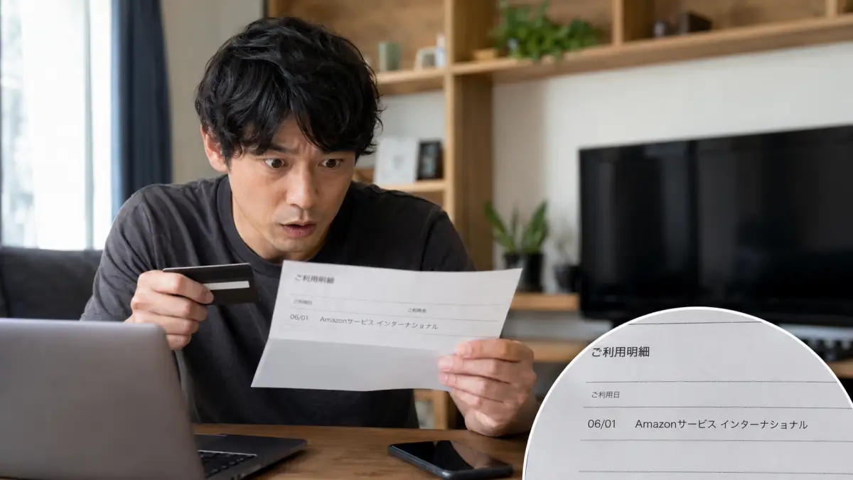 amazon サービス インターナショナルの請求確認