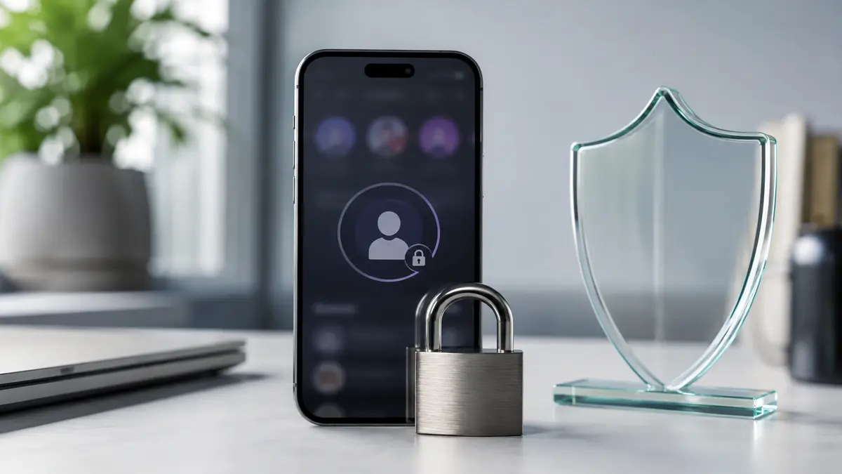 StorySaver.netで鍵垢を見られない仕組みと安全性を表すスマートフォンと南京錠